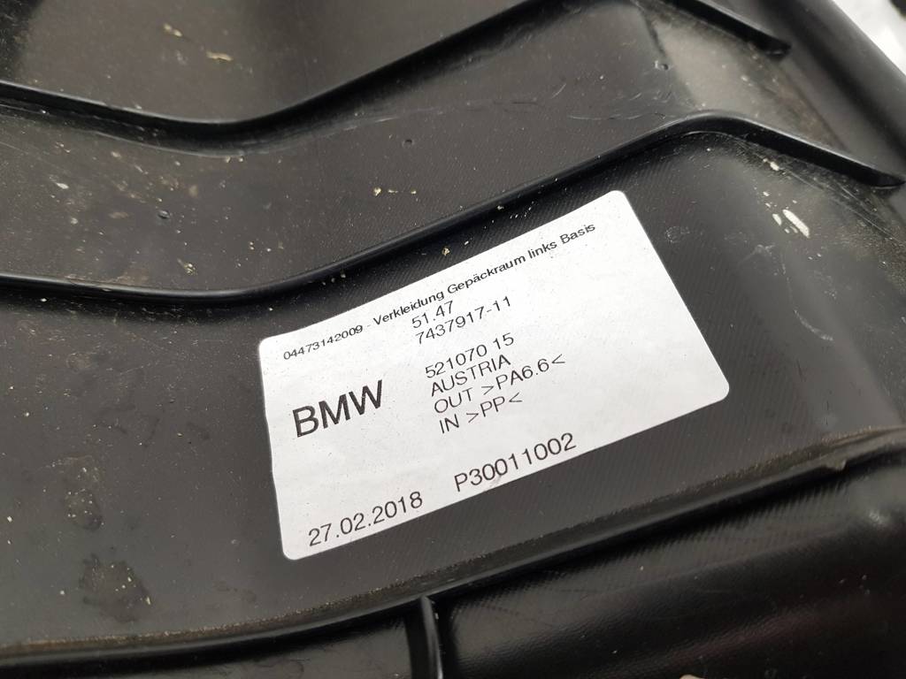 Обшивка багажного отделения BMW 5-Series (G30/G31/G38) купить в Беларуси